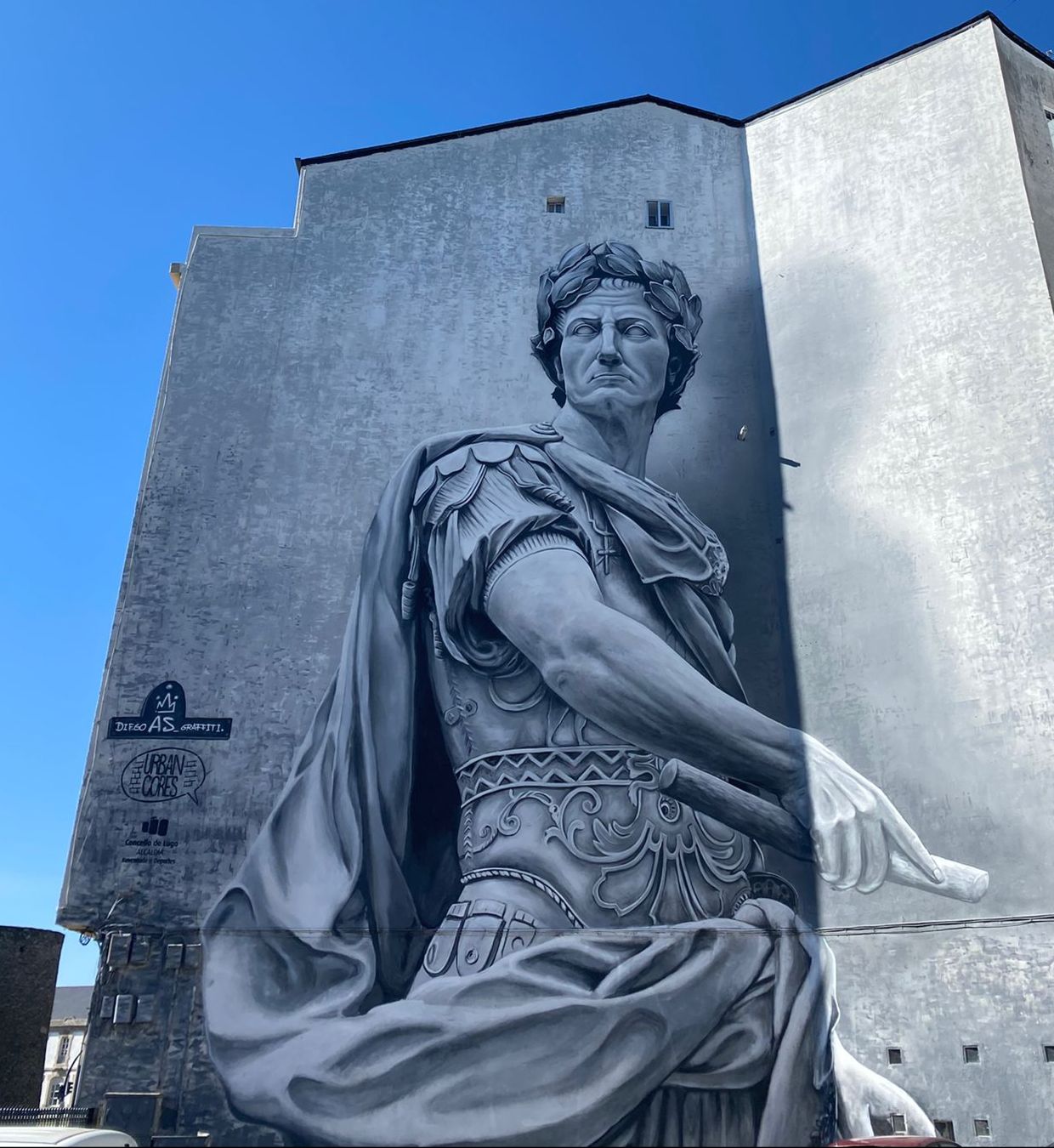 Prämiert: Das Graffiti von "Julius Caesar" in Lugo von Diego As