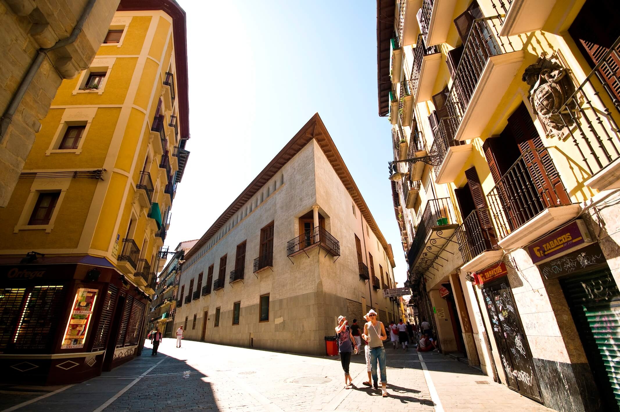 Pamplona_ Strassen San Saturnino, Mayor und Jarauta