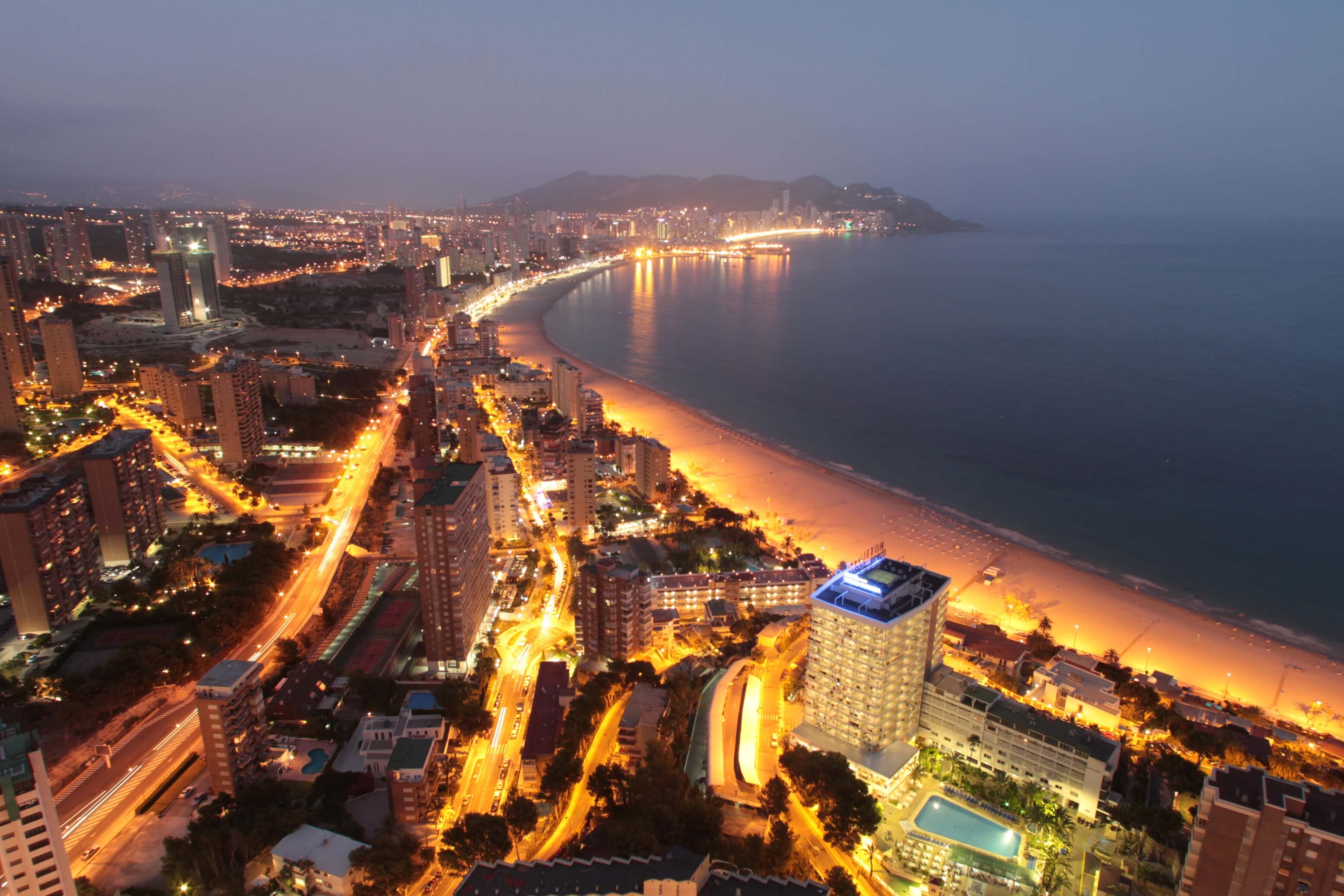 Blick auf Benidorm und die Playa de Levante Blick auf Benidorm und die Playa de Levante