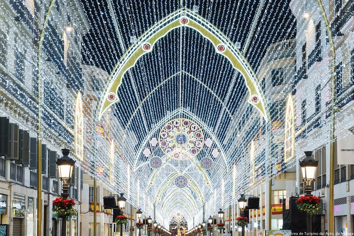 International prämiert: Die Weihnachtsbeleuchtung in Málaga