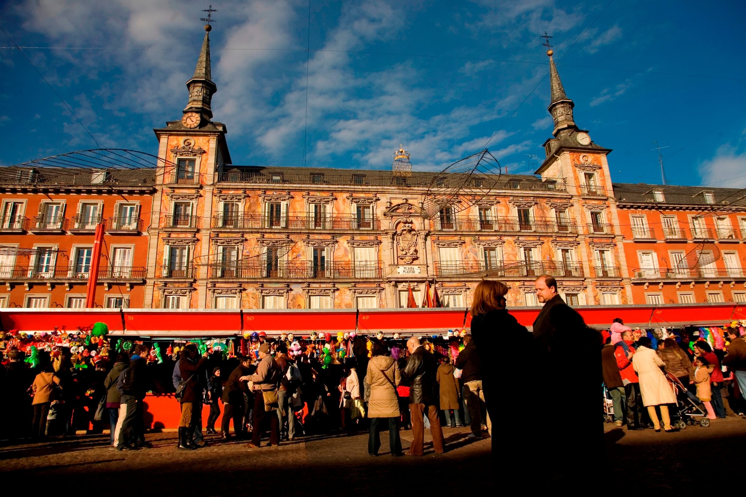 Madrid - Weihnachtsmarkt auf der Plaza Mayor