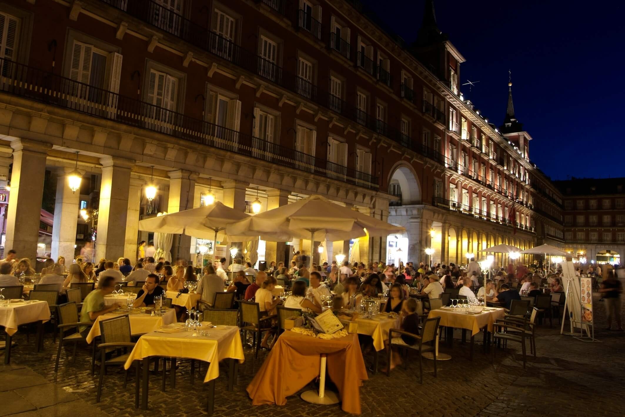 Plaza Mayor bei Nacht
