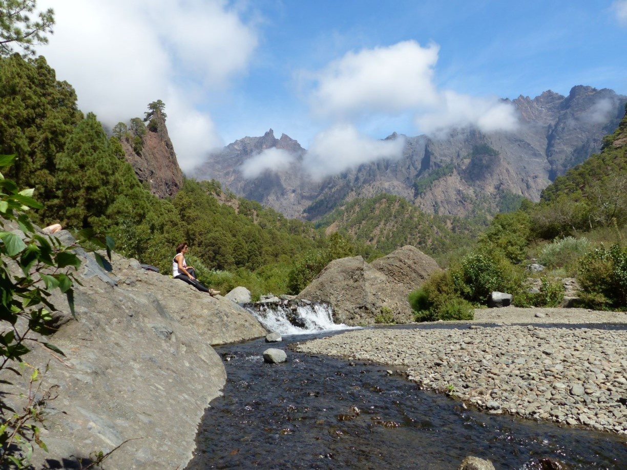 Rast an der Playa del Taburiente