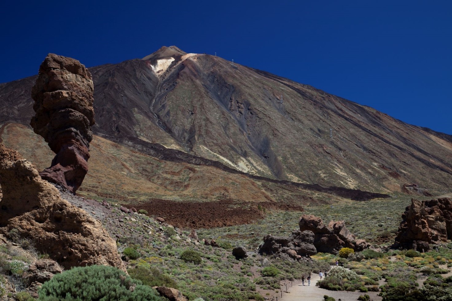 Der Gipfel des Teide. Nationalpark Cañadas del Teide (Roque Cinchado)