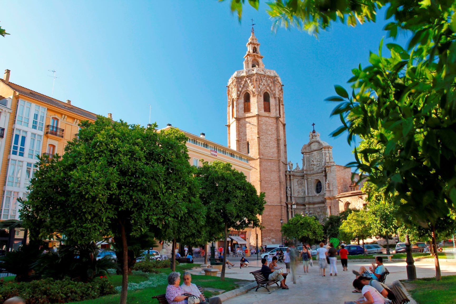 Valencia-Plaza de la Reina und Kathedrale