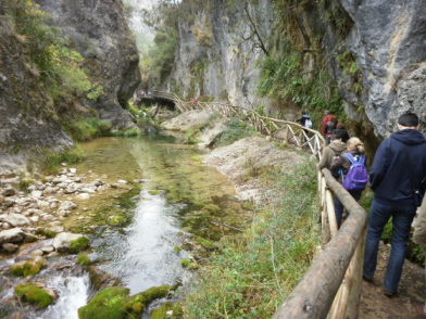 Wandern in der Schlucht der Cerrada de Elías; Jaén