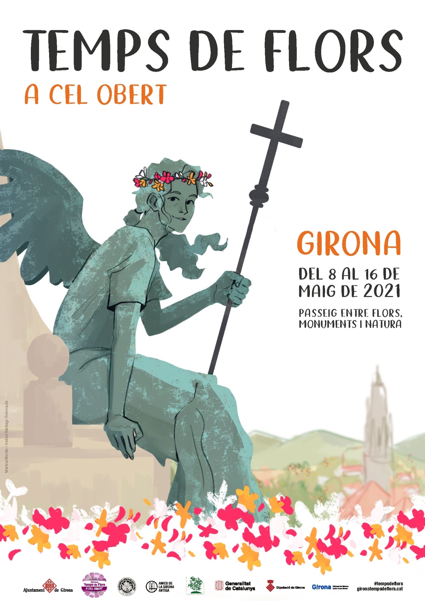  Cartel Temps de Flors 2021 ©Martina Meotto - Ajuntament de Girona