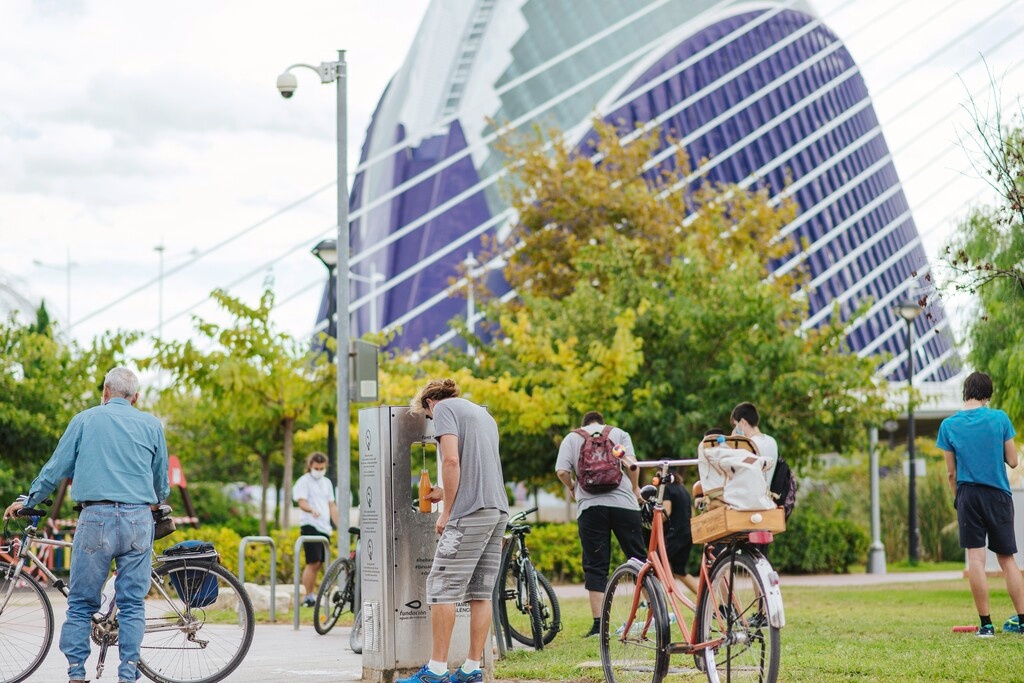 Fuente de agua filtrada