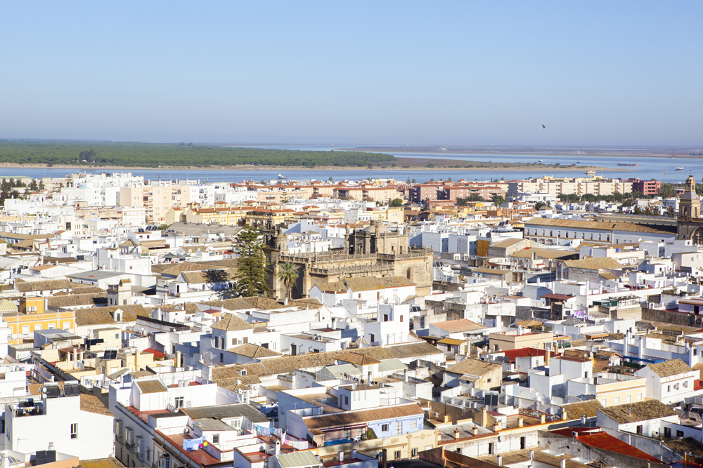 Panoramablick auf Sanlúcar de Barrameda