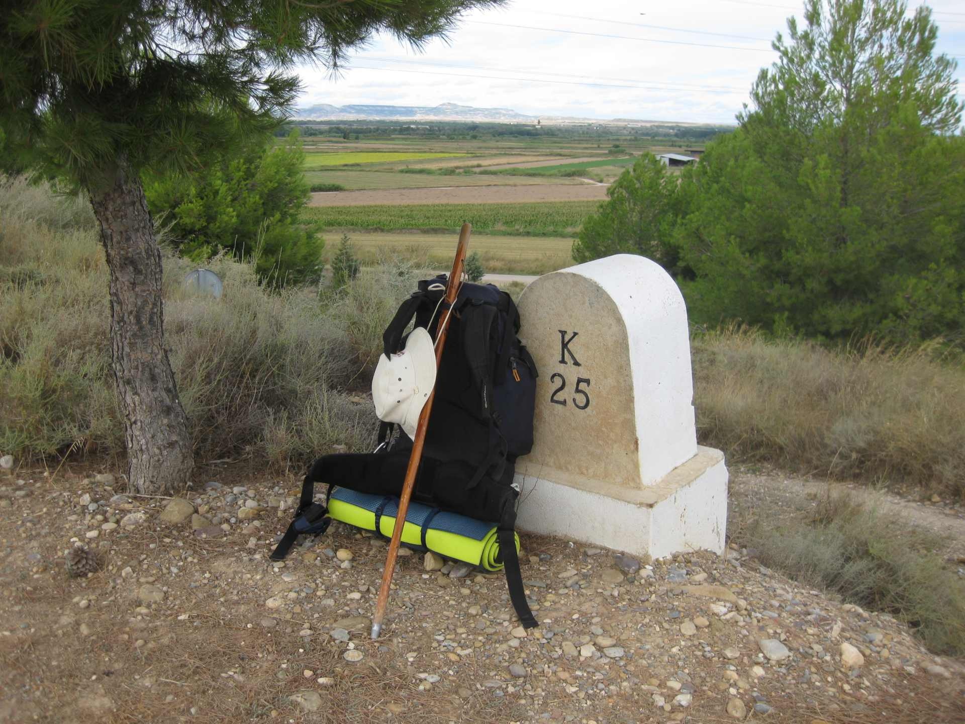 Ruhepause auf dem Ignatius-Weg