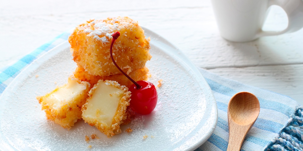Die berühmte "Leche Frita", ursprünglich aus Navarra, aber mittlerweile in ganz Spanien beliebt