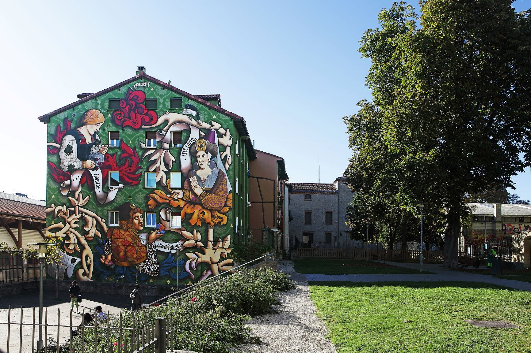 Die Fassade "Der Triumpf von Vitoria". Die Fassade "Der Triumpf von Vitoria".