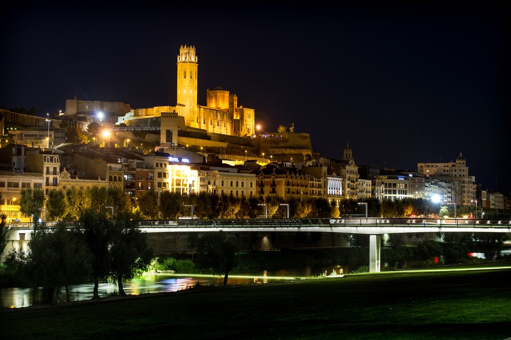 Nachtsicht von Lleida