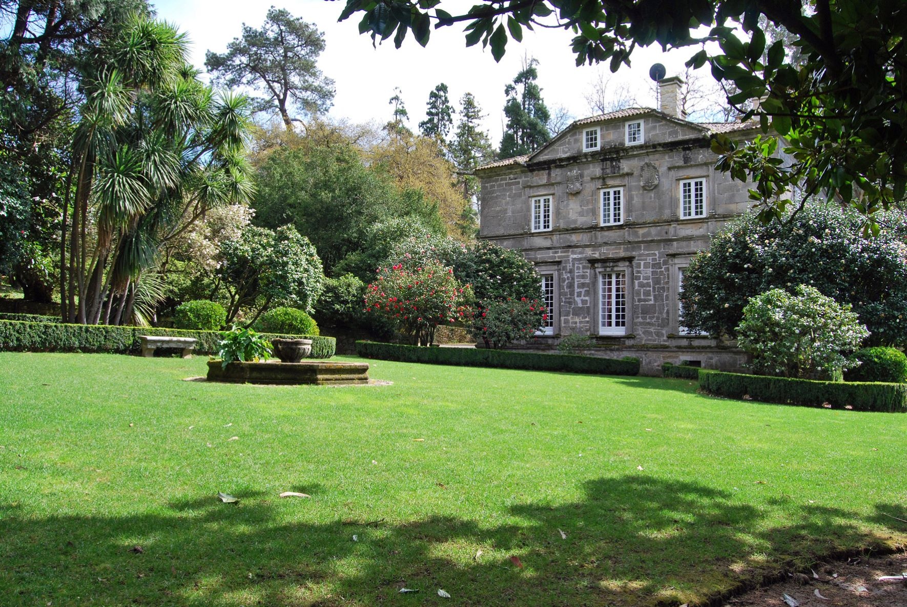 Blick auf das Herrenhaus Pazo de Rubianes