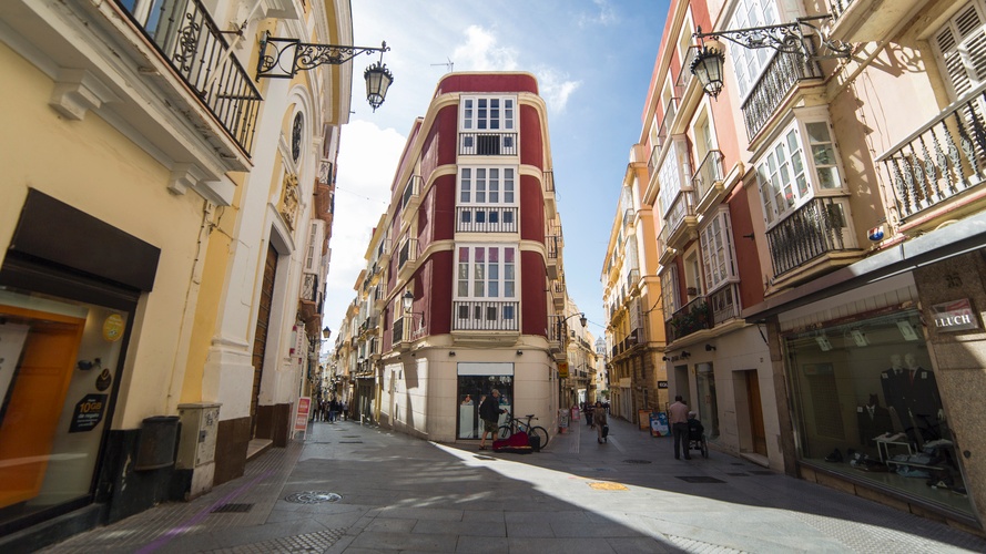 In der Altstadt von Cádiz
