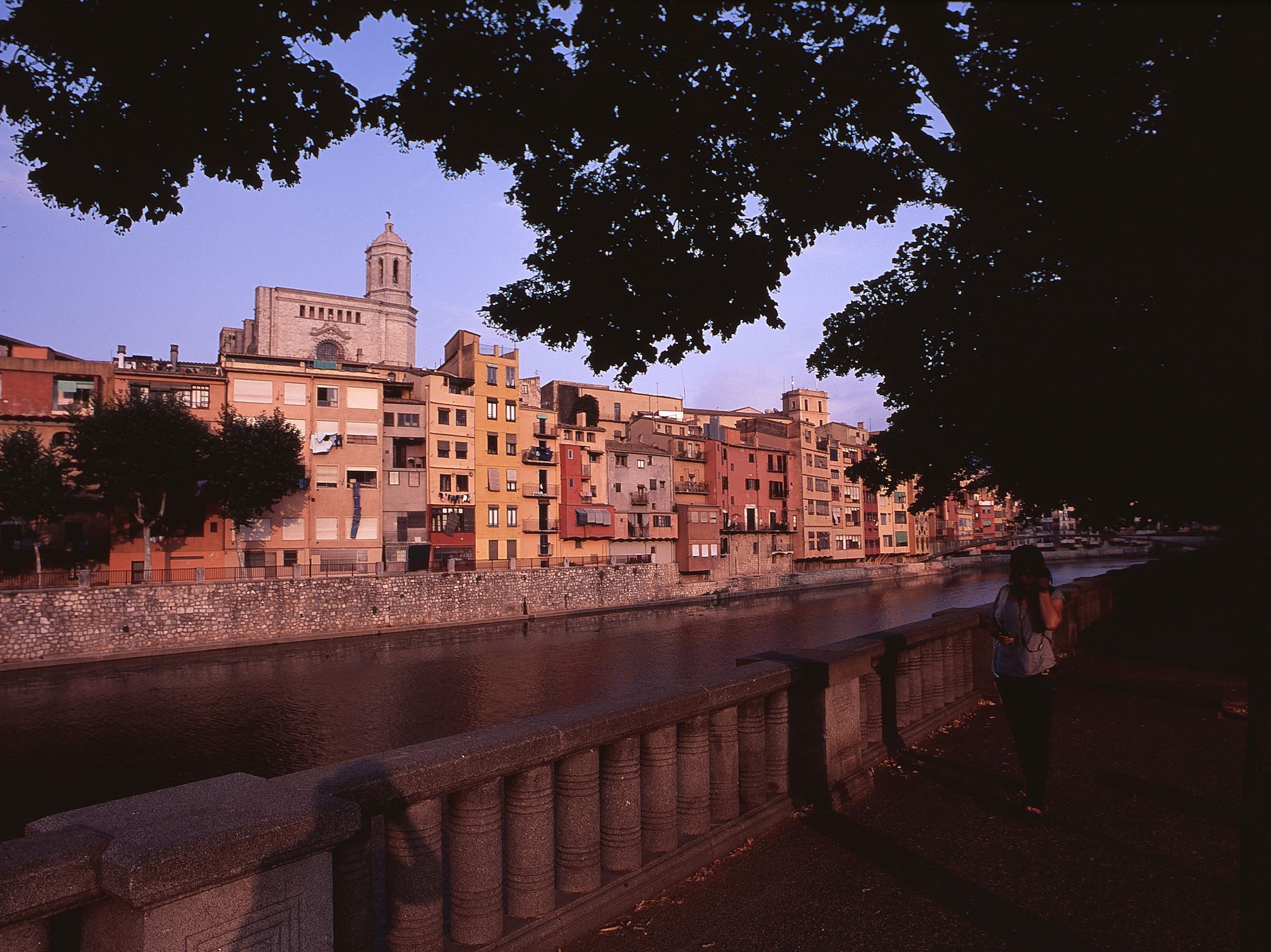 Girona am Fluss Onyar