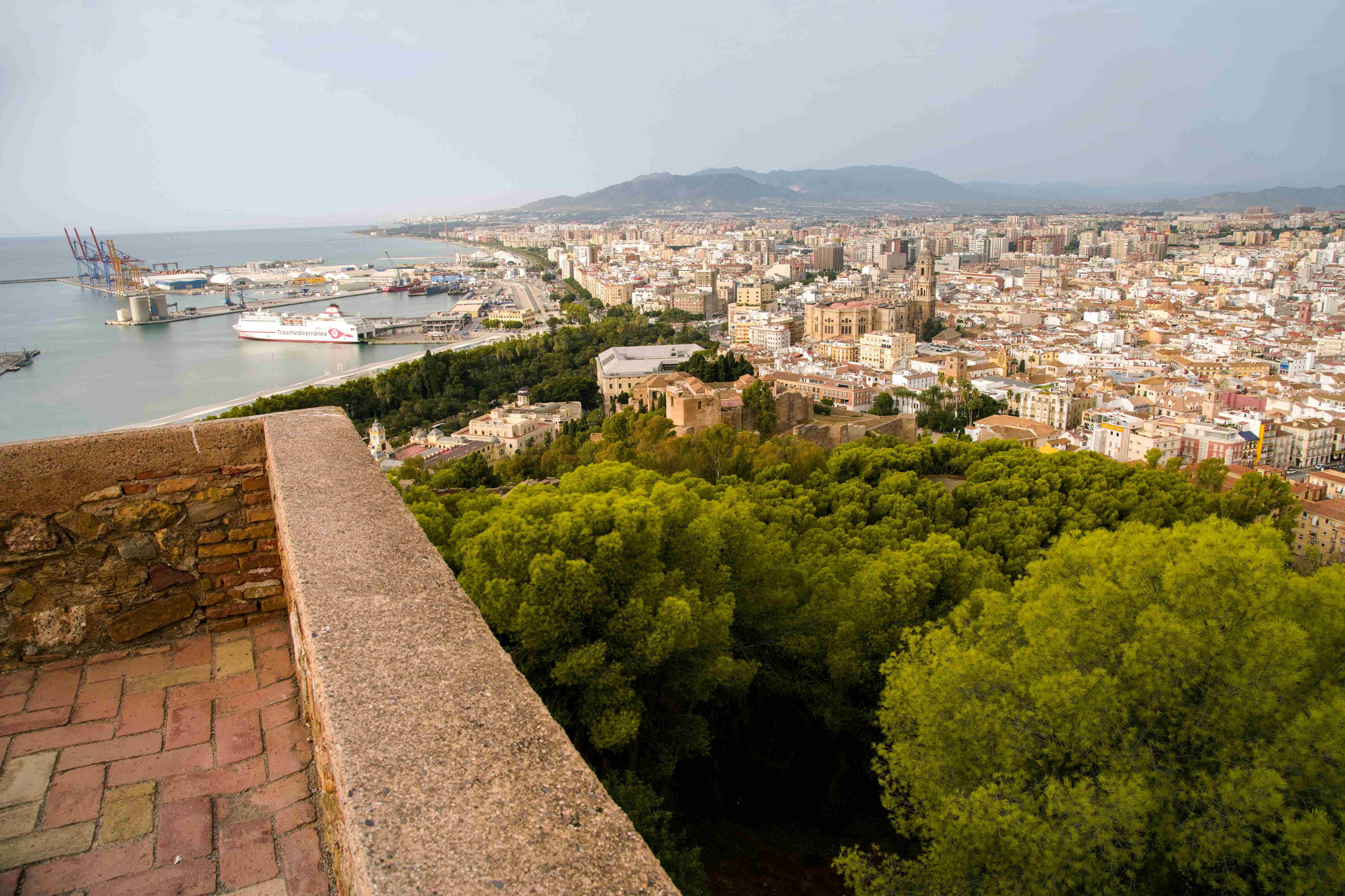 Blick auf Málaga