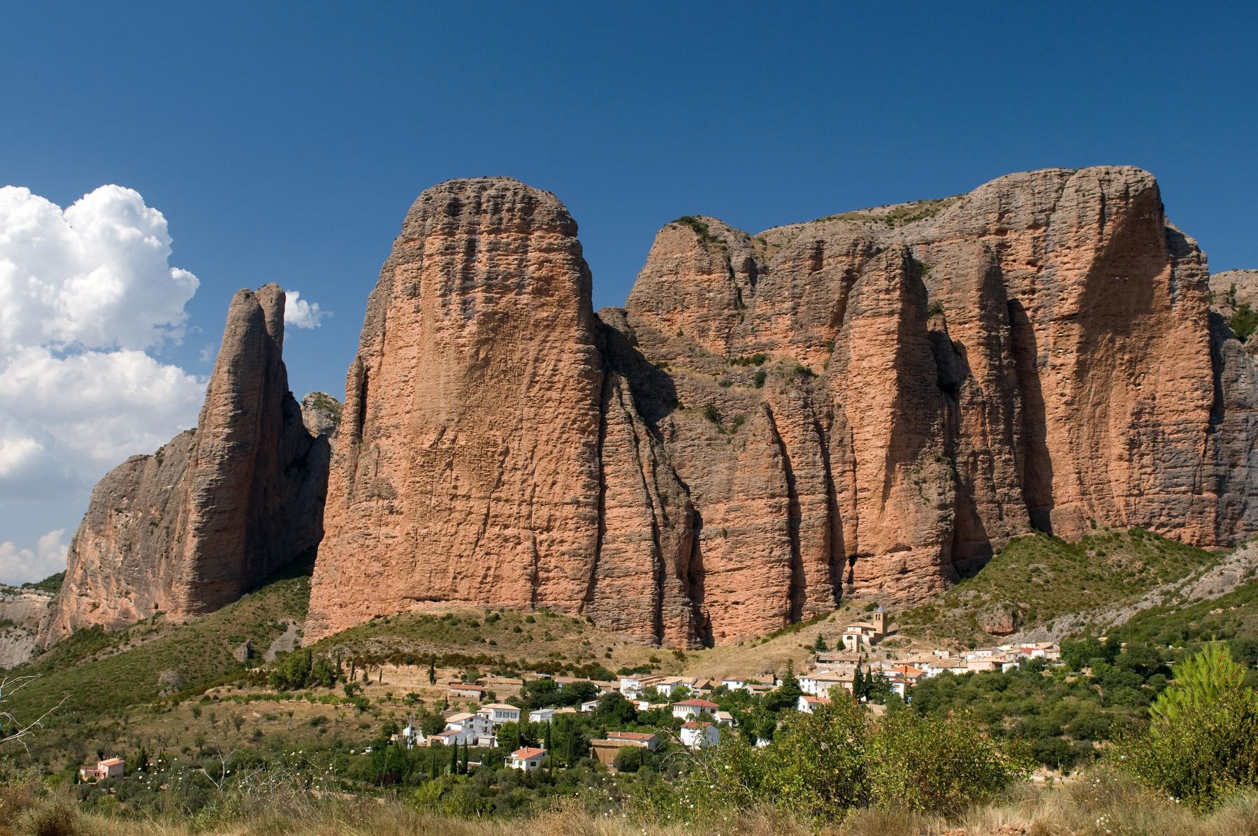 Die Mallos de Riglos, Eldorado für Kletterer aus aller Welt