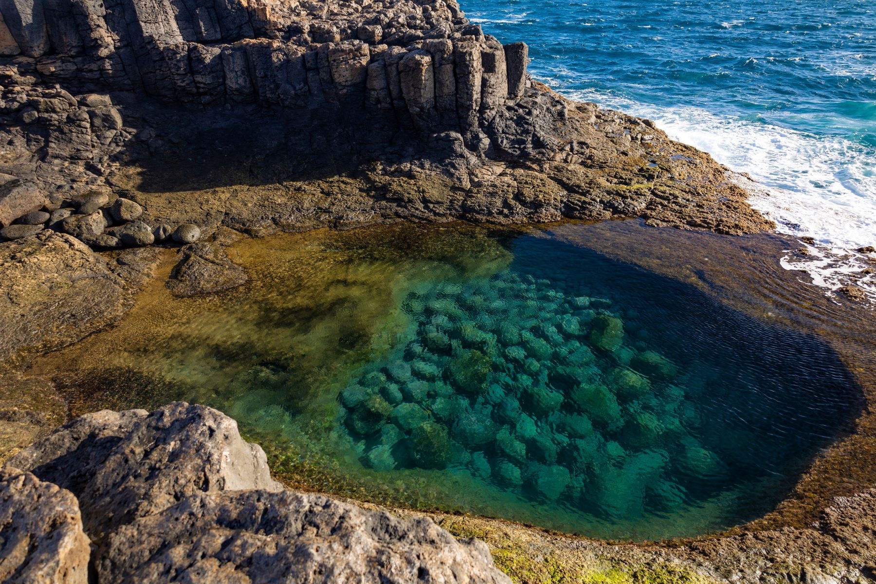 Das Naturschwimmbad von Caleta de Fuste