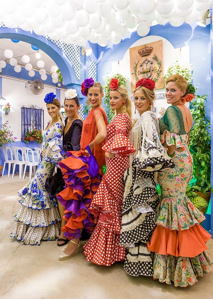 Gekleidet für das Fest: Während der Feria von Málaga