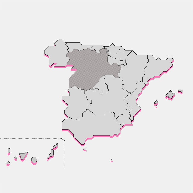 Karte Kastilien-Leon